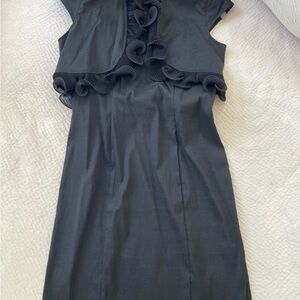 Elegant Black Ruffle Dress